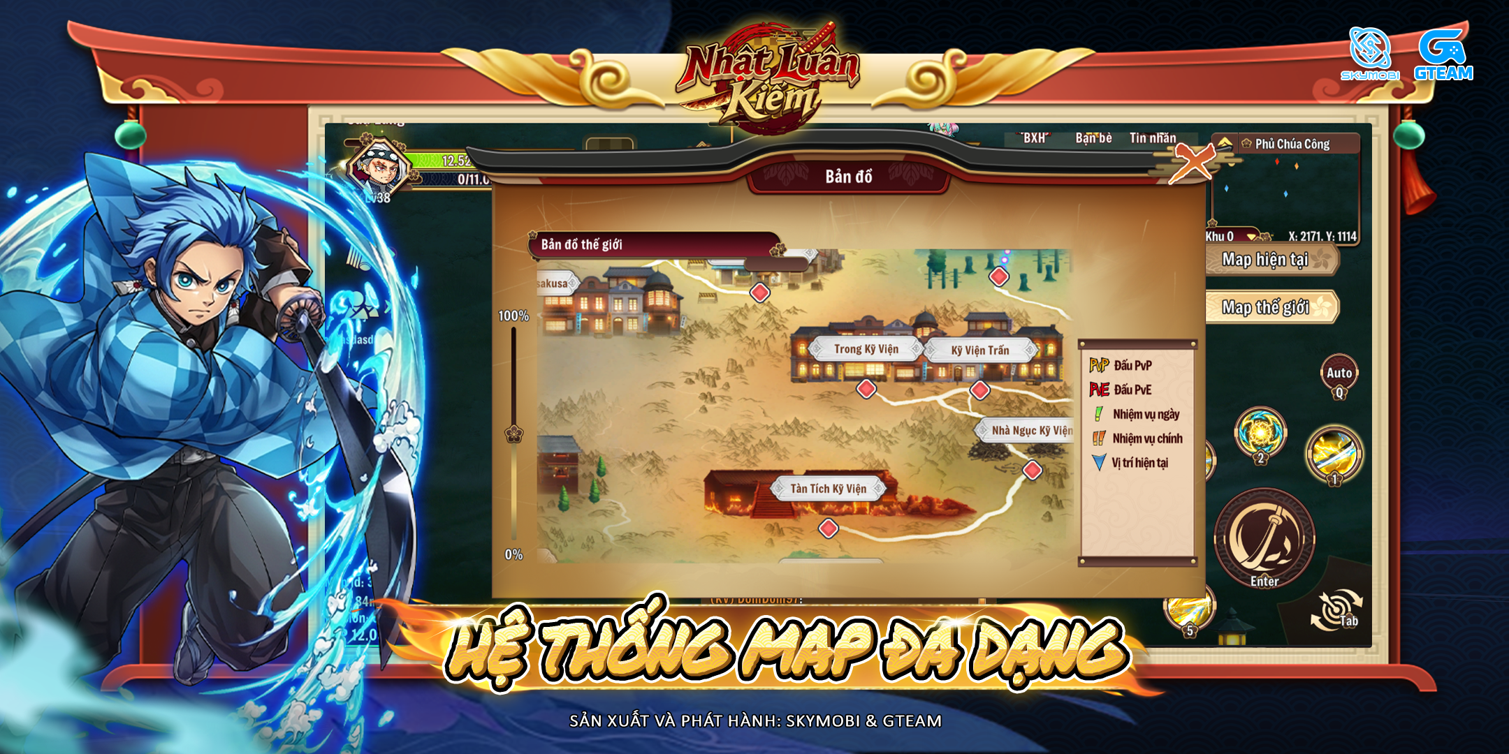 Hệ thống map đa dạng