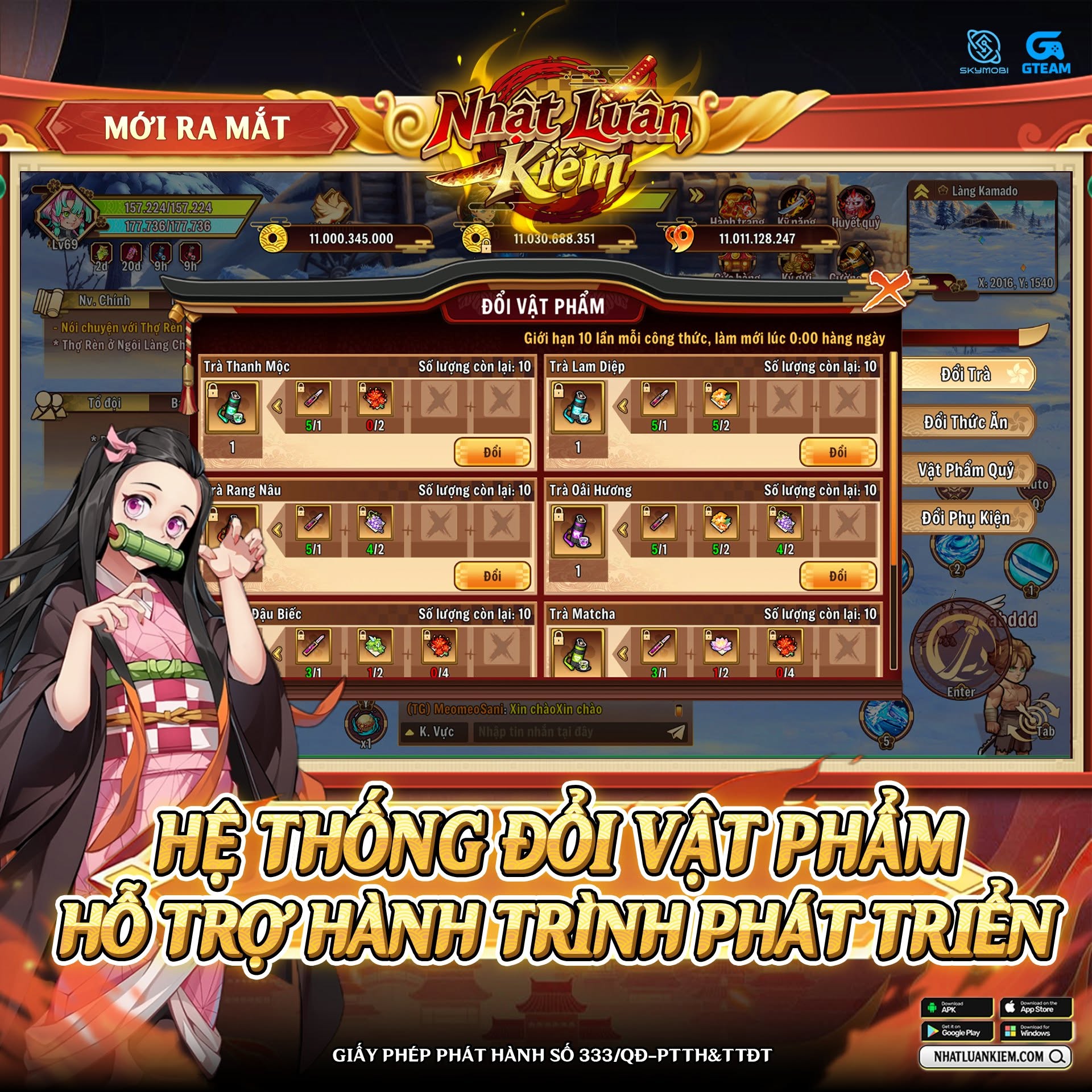 Hệ Thống Đổi Vật Phẩm Hỗ Trợ Hành Trình Phát Triển