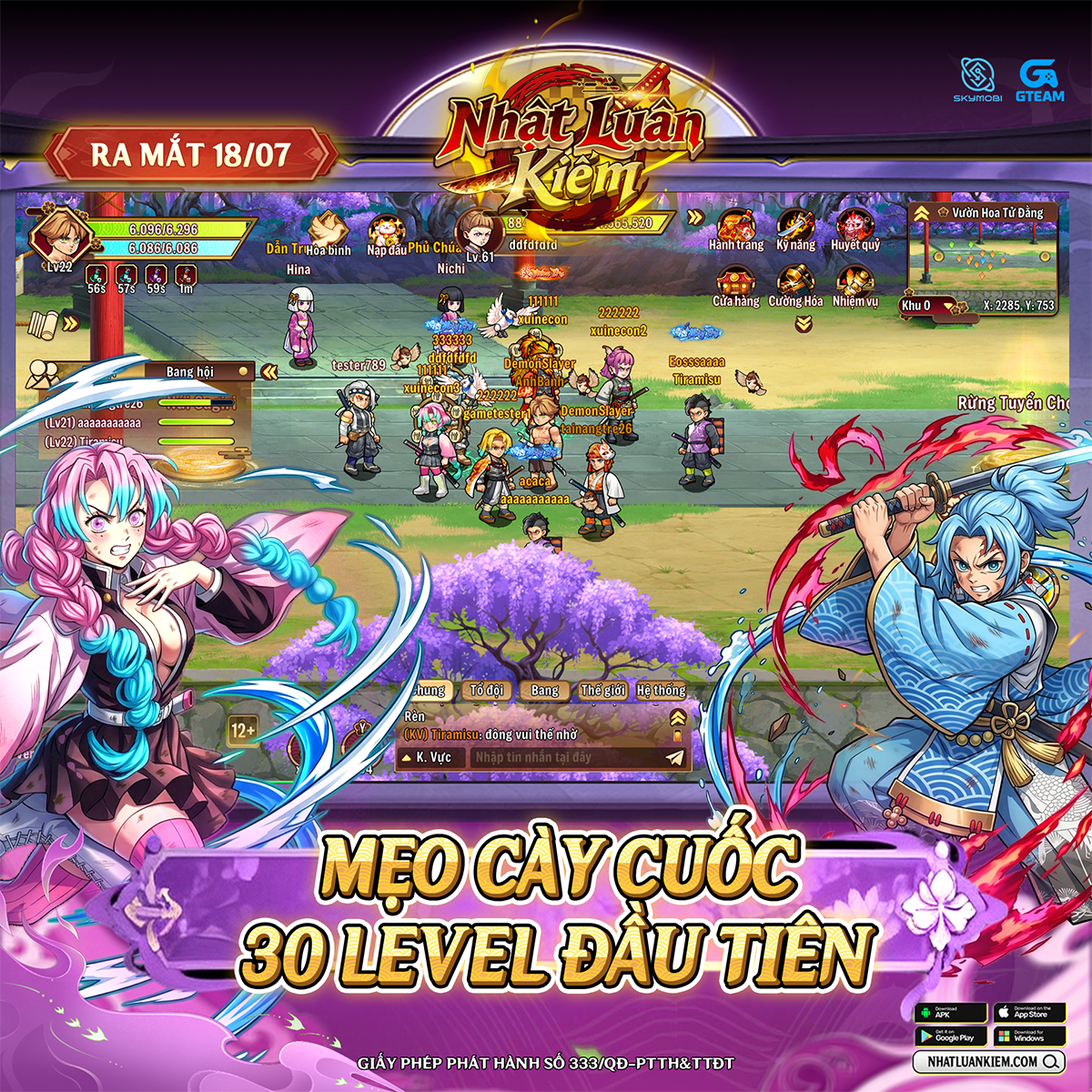 Mẹo Cày Cuốc 30 Level Đầu Tiên