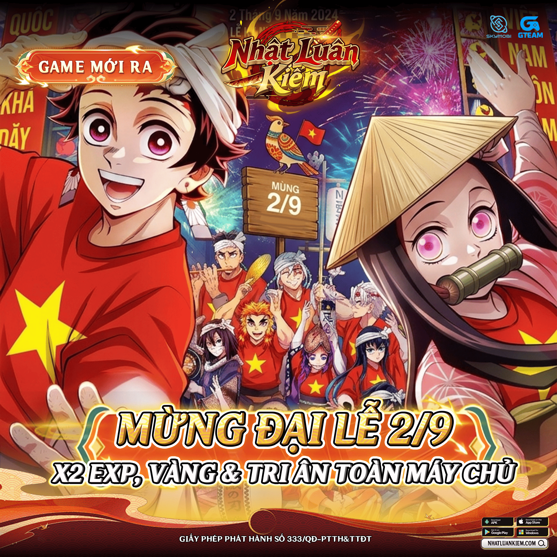 Mừng Đại Lễ Quốc Khánh X2 Toàn Máy