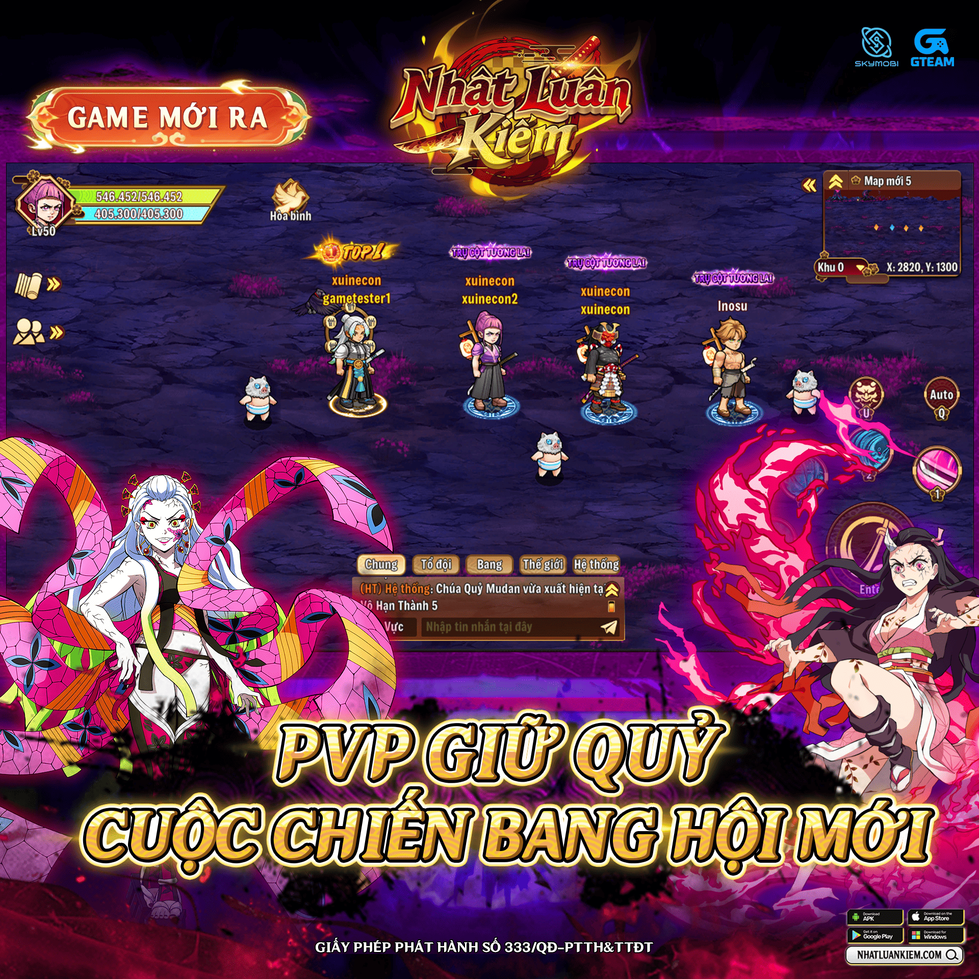 PVP Giữ Quỷ Cuộc Chiến Bang Hội Mới