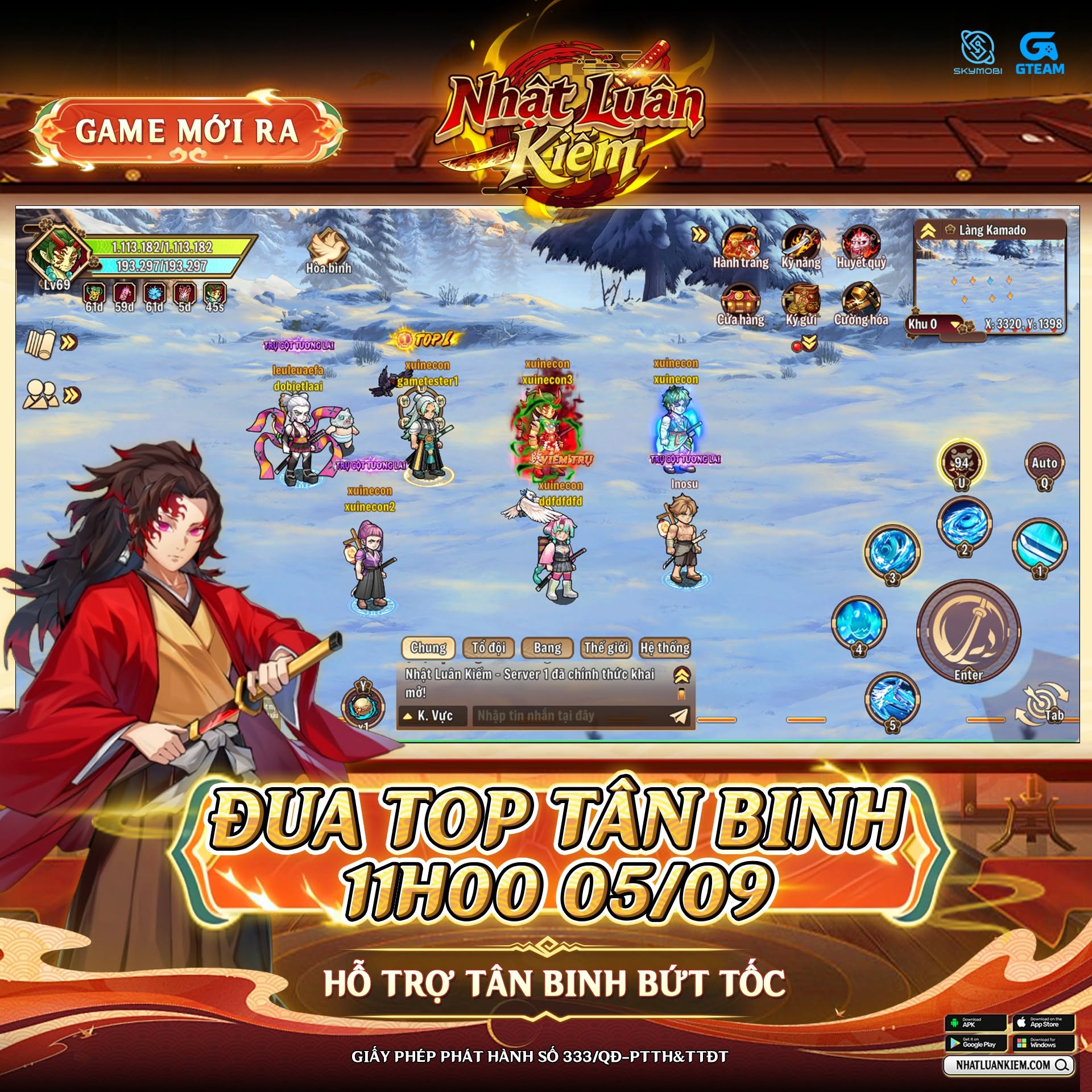 Đua Top Tân Binh Nhật Luân Kiếm - Bứt Tốc Hành Trình