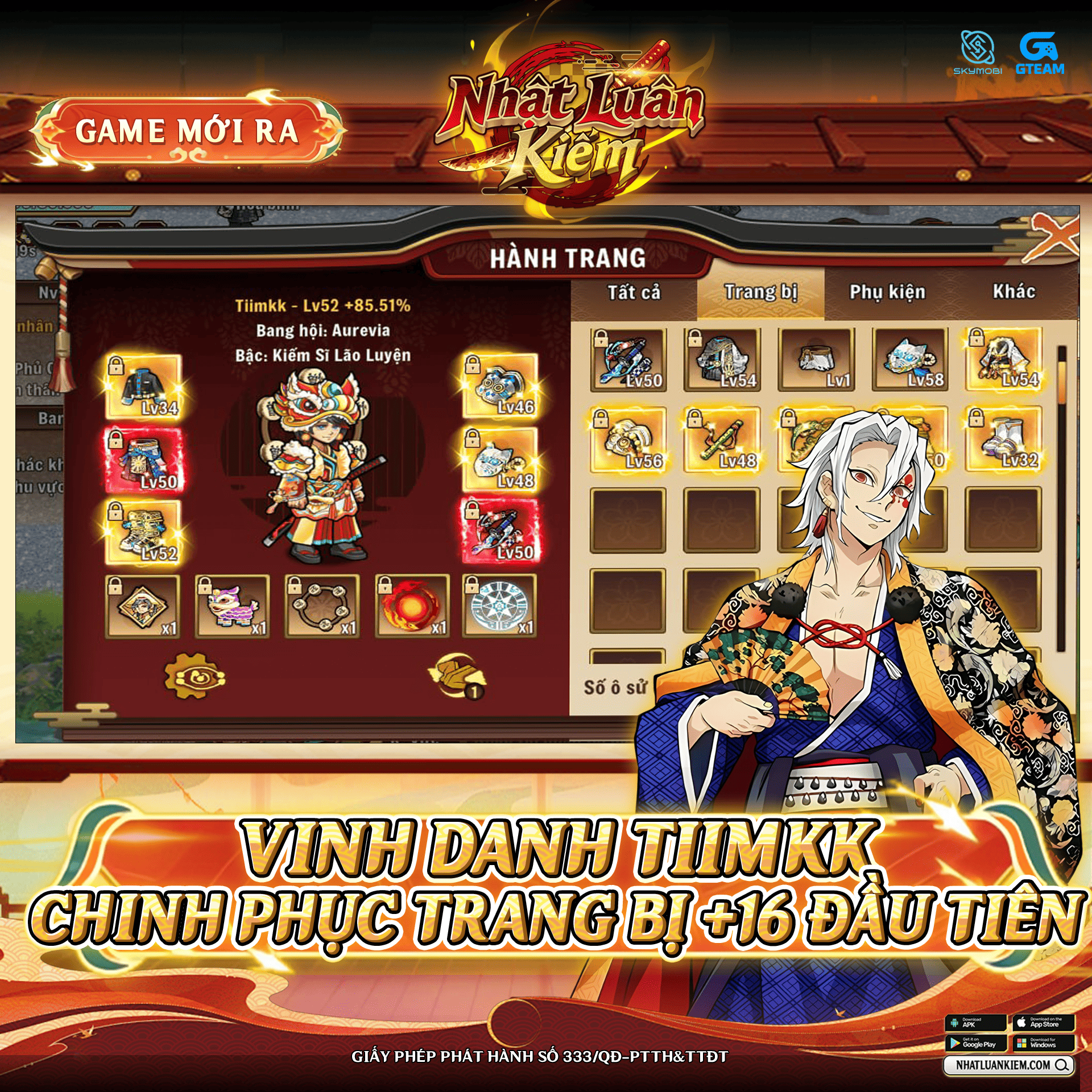 Vinh Danh Tiimkk Chinh Phục Trang Bị +16 Đầu Tiên