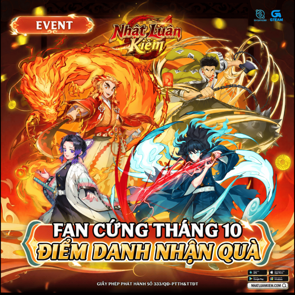Event Fan Cứng Tháng 10 Nhận Giftcode Đặc Quyền